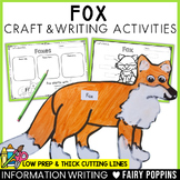 Fox Craft & Writing | Forest Animals, Woodland Animals