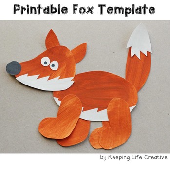 Preview of Fox Craftivity Template