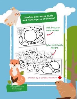 Fine Motor Skill - Scissor Skills - Animal Fun