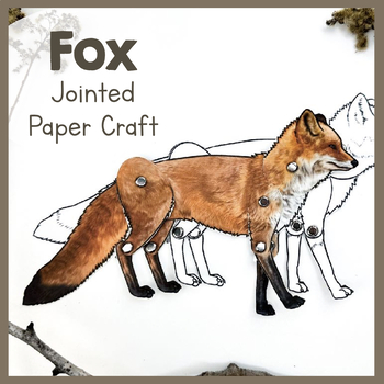 Preview of Fox | Jointed Animal Craft | Articulated Craft | Foxes