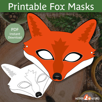 Fox Mask Template Template
