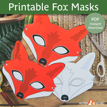 Fox Mask | Fox Mask for Kids | Fox Mask for Adults | Red Fox Mask