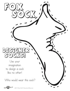 Preview of Fox Sock (Seuss Creative Writing Activity)