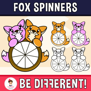 Preview of Fox Spinners Clipart