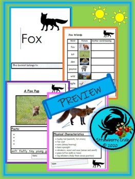 Preview of Fox Study -Literacy Inquiry Project