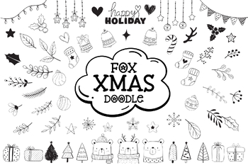 Preview of Fox Xmas Doodle Font