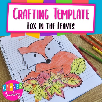 Preview of Fox and the leaves- Crafting Template