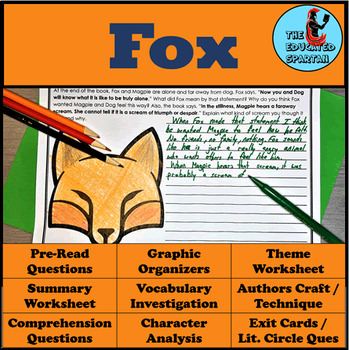 Preview of Fox by Margaret Wild Graphic Organizer and Question Set