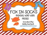 Fox in Socks: Rhyming Words