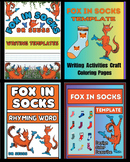 Fox in socks Template Writing Activities Craft Coloring Pa