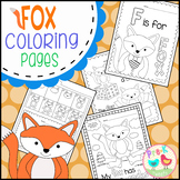Fox wearing Socks Coloring