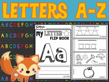 Foxy's Flipbooks : Alphabet Letters A -Z (26 Flip book), Phonics