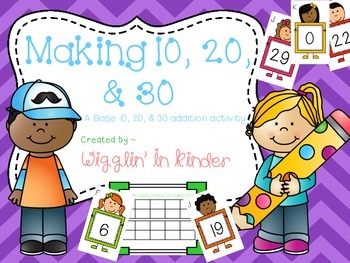 Preview of {FrEeBiE}Making 10 - An Addition & Base 10 Activity