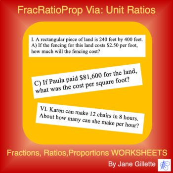 Preview of FracRatioProp VIa: Unit Ratios