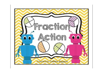 Preview of Fraction Action Flip Chart