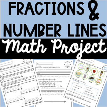 Preview of Fraction and Number Lines Math Project