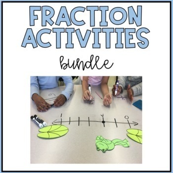 Preview of Fraction Activities Bundle: Third Grade
