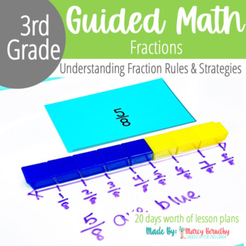 Preview of Fraction Activities | Fractions on a Number Line | 3rd Grade Guided Math