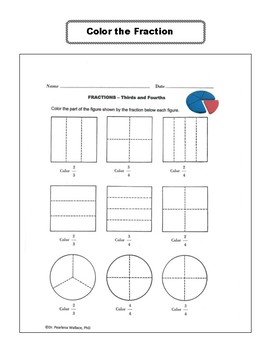 home learning fraction activities worksheets 3rd grade no prep