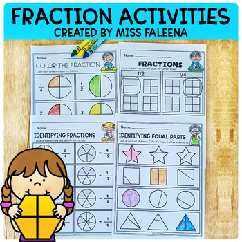 Preview of Fraction Activities for Beginners