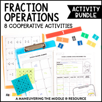 Preview of Fraction Operations Activity Bundle | 6th Grade Math