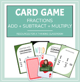 Fraction Addition + Subtraction + Multiplication Card Game