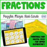Fraction Addition and Subtraction Puzzles, Mazes, Task Cards