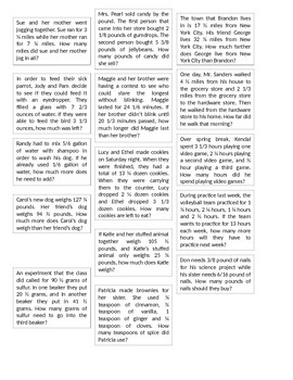 Preview of Fraction Addition and Subtraction Word Problems