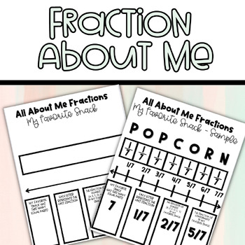 Preview of Fraction All About Me | Early-Finisher & Center Work