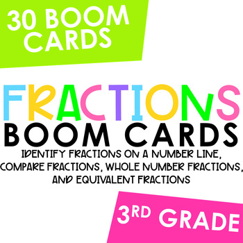 Preview of Fraction BOOM Cards