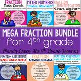 Fraction BUNDLE {48 Task Cards, 2 Assessments, & 2 Games!}
