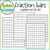 Fraction Bars - Math Supplemental Aid 