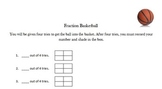 Fraction Basketball- Fourths