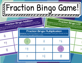 Preview of Fraction Bingo