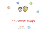 Fraction Bingo Game with PowerPoint