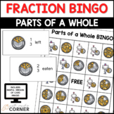 Fraction Game: Equal Parts of a Whole Bingo with Pictorial