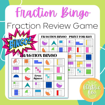 Preview of Fraction Bingo - Review Game
