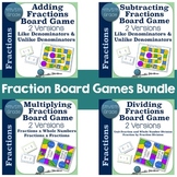 Fraction Board Games BUNDLE