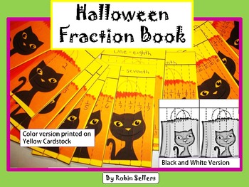 Preview of Fraction Book: {Halloween Themed Candy Bag Math Manipulative}