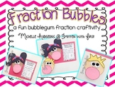 Fraction Bubbles {a fun bubblegum fraction craftivity}