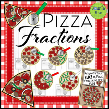 Preview of Fraction Bulletin Board & Posters Set (Pizza Theme)