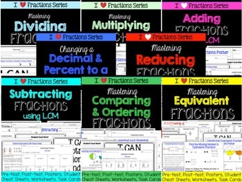 Preview of Fractions Bundle-Dividing, Multiplying, Adding, Subtracting, Converting and more