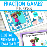 Fraction Centers for Third Grade - Digital and Print