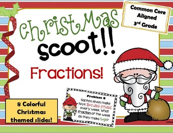 Preview of Fraction Christmas Scoot
