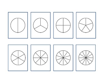 Preview of Fraction Circle Blacklines