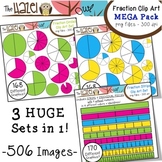 Fraction Circles, Strips & Pieces Clip Art MEGA Pack {Save