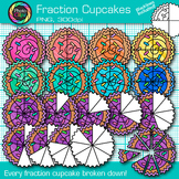 Fraction Clipart: 178 Cupcake Clip Art for Math Word Probl