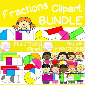 Preview of Fractions Clip Art Bundle - Fraction Clipart