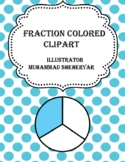 Fraction Colored Clipart for Personal and Commercial Use