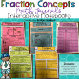 Fraction Concepts Journal Pages (Interactive Math Notebooks)